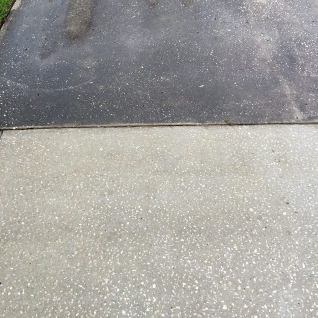 pressure washing before and after photo
