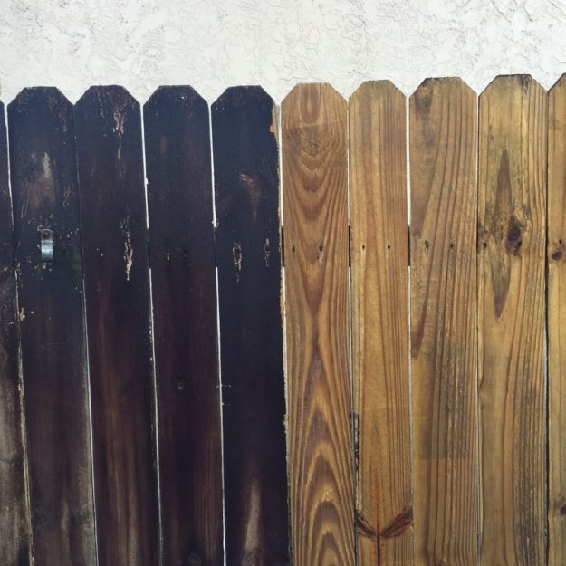 pressure cleaning before and after photo