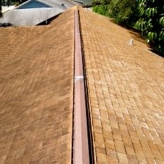 roof cleaning before and after photo